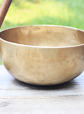 尼泊尔手工音疗颂钵瑜伽冥想佛音钵响铜佛音碗藏传法器铜罄