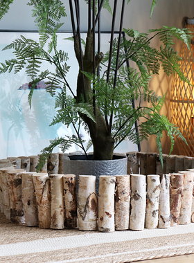 桦木小栅栏小篱笆装饰摆件场景围栏隔断落地造景道具户外庭院花园