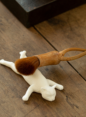 陶瓷可爱简约萌系小猫咪动物招财猫茶宠桌面笔搁装饰盆景家居摆件