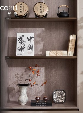 新中式书房书柜装饰品摆件高端大气艺术瑞马工艺品高级感软装布置
