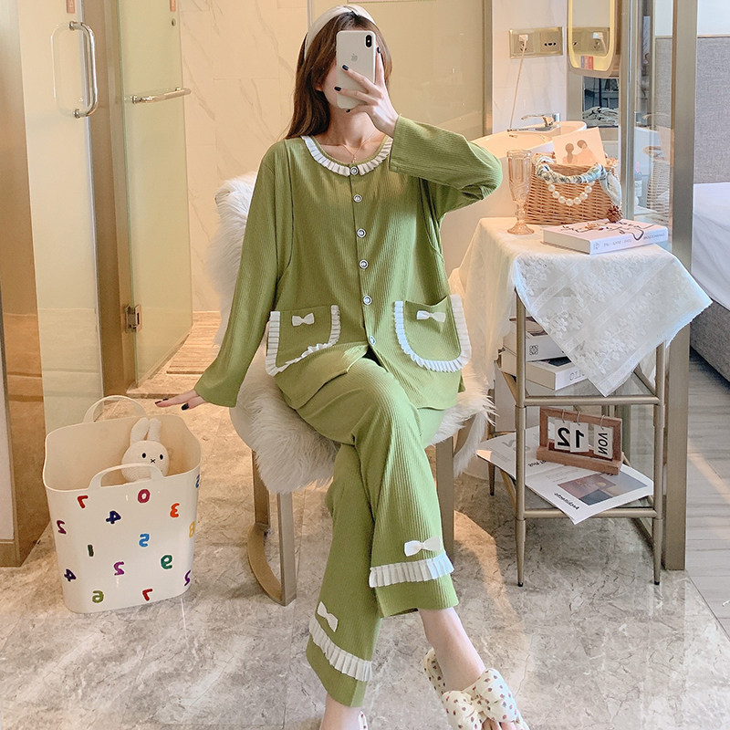 纯棉月子服冬季孕妇哺乳睡衣3月份产后喂奶加肥大码200斤春秋厚款,淘宝优惠券,粉丝福利购,淘宝优惠卷