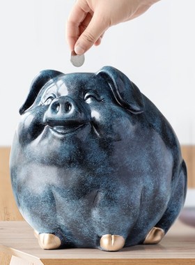 简约北欧可爱奶牛存钱罐摆件客厅玄关儿童房零钱储蓄罐装饰品摆设