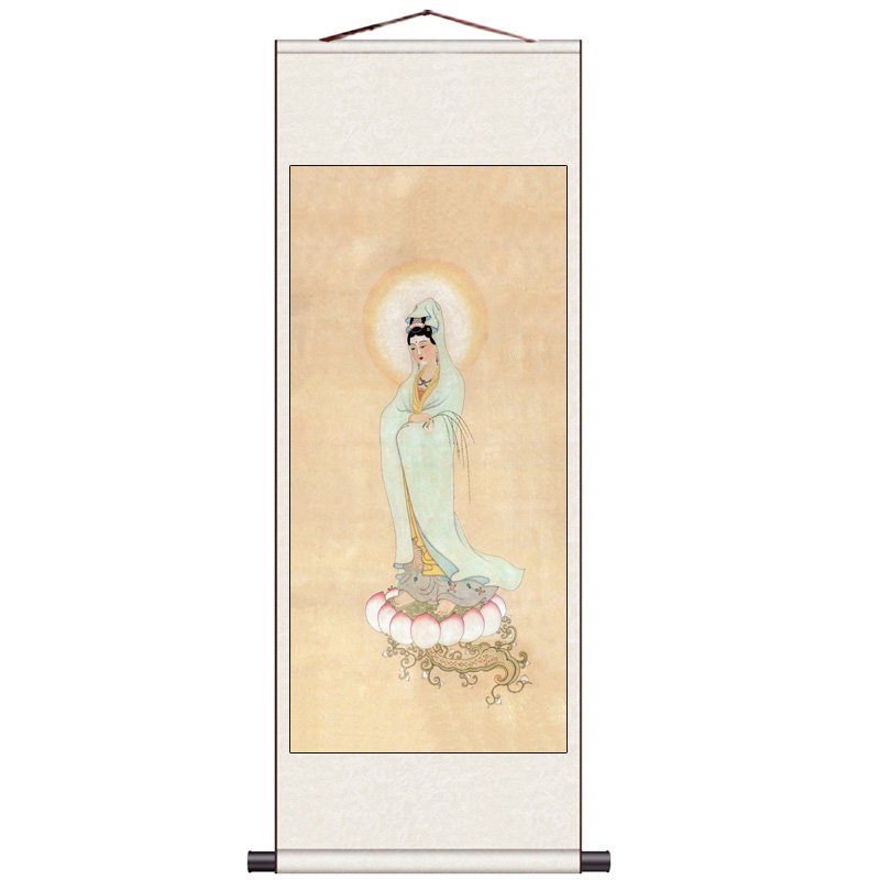 田世光报春图松鹤延年丝绸画卷轴画国画送客户礼品卷轴画定制牡丹,淘宝优惠券,粉丝福利购,淘宝优惠卷