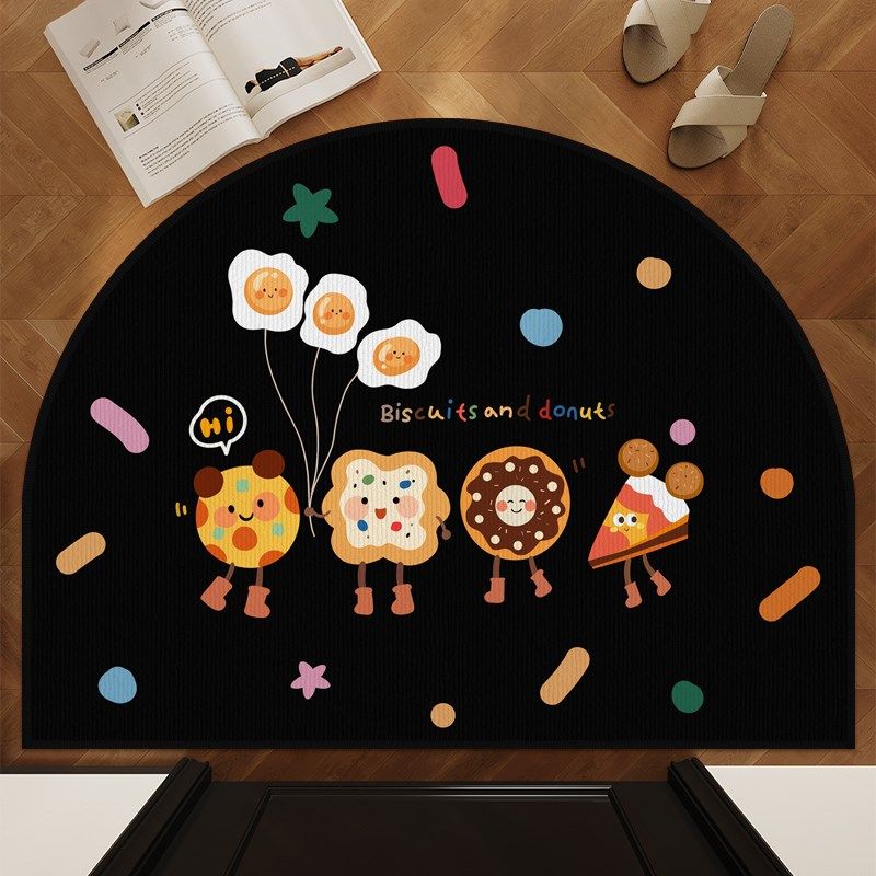 圈绒半圆入户门地垫门口室内外踩脚垫子红色喜庆玄关门前新年地毯,淘宝优惠券,粉丝福利购,淘宝优惠卷