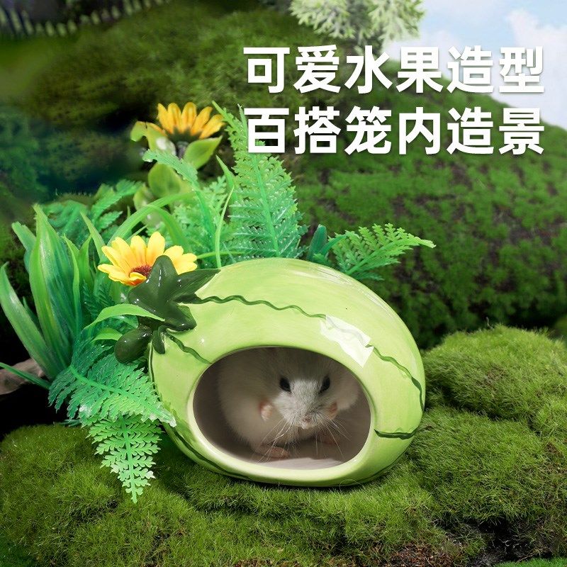 仓鼠陶瓷窝躲避屋夏天金丝熊睡窝降温避暑小房子睡觉冰屋造景用品,淘宝优惠券,粉丝福利购,淘宝优惠卷