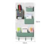 Perforated board storage rack student dormitory desk y side punch-free wall hook home kitchen storage and organization