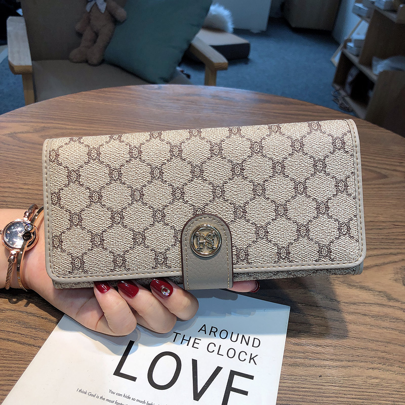 长夹手机钱包一体包女款真皮2023年新款皮夹女士大容量高端精致卡 - 图0