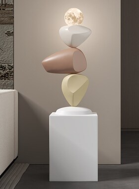 时来运转玄关落地摆件电视柜沙发旁艺术装饰品艺术高级感乔迁礼品