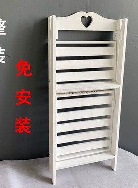 美式乡村多层花架阶梯折叠家居阳台花园花店奶茶店落地式摆件花台