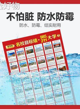 【全国包邮】名校标墙贴带分数高考全中名牌国大国外高中学教室墙