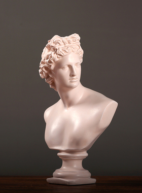 北欧简约饰品摆件少女头像人物雕塑客厅餐厅酒吧咖啡厅艺术装饰品