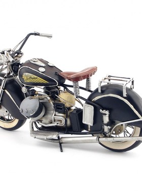 复古铁艺家居装饰工艺品摆件1944年印第安841摩托车模型生日礼物