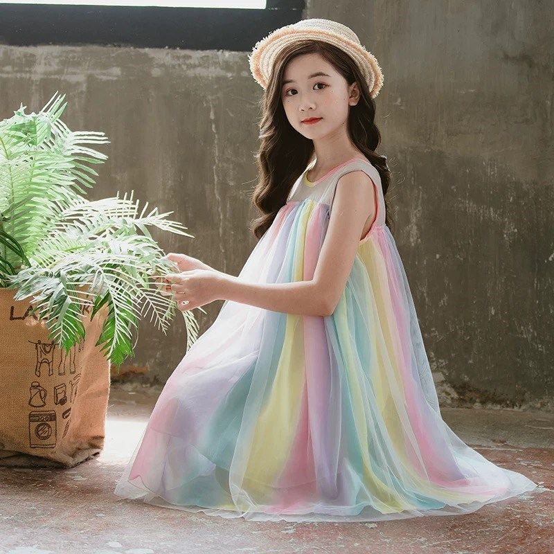 女童夏季连衣裙海边度假儿童长裙吊带波西米亚沙滩裙大童女孩花裙,淘宝优惠券,粉丝福利购,淘宝优惠卷