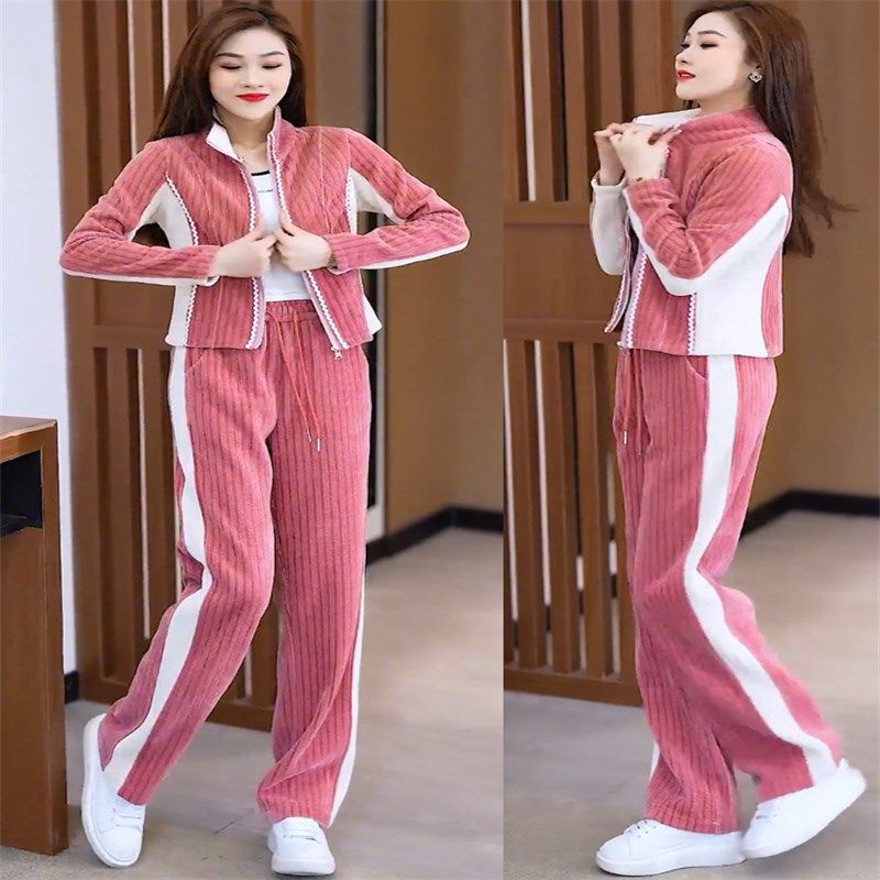 洋气妈妈装春秋两件套上衣2025新款中老年女大码开衫阔腿裤套装女,淘宝优惠券,粉丝福利购,淘宝优惠卷