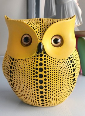 波点艺术南瓜摆件现代客厅电视柜酒柜玄关办公室软V装饰品草间弥