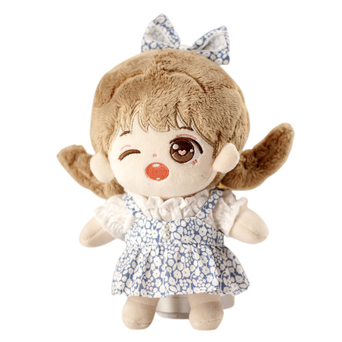 现货娃衣20cm厘米棉花娃娃百搭衬衣小碎花连衣裙毛绒玩具公仔衣服 - 图3