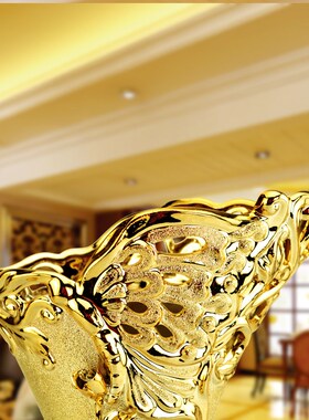 陶瓷花瓶摆件欧式现代简约家居装饰品台面客厅酒柜电视柜花器花插