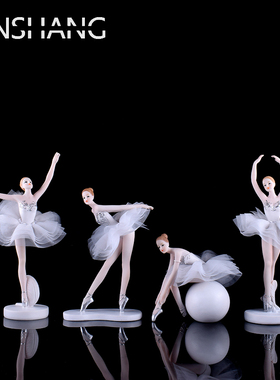 芭蕾天使跳舞女孩人物家居装饰品摆件 创意生日礼物 工艺品礼品