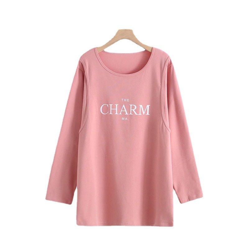 哺乳长袖T恤上衣长袖棉质孕妇秋季宽松款喂奶月子服家居睡衣秋冬,淘宝优惠券,粉丝福利购,淘宝优惠卷