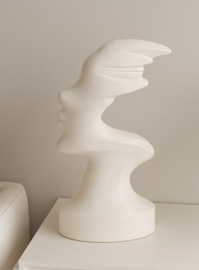 现代简约新家装饰品摆件客厅电视酒柜玄关奶油风卧室艺术抽象摆设