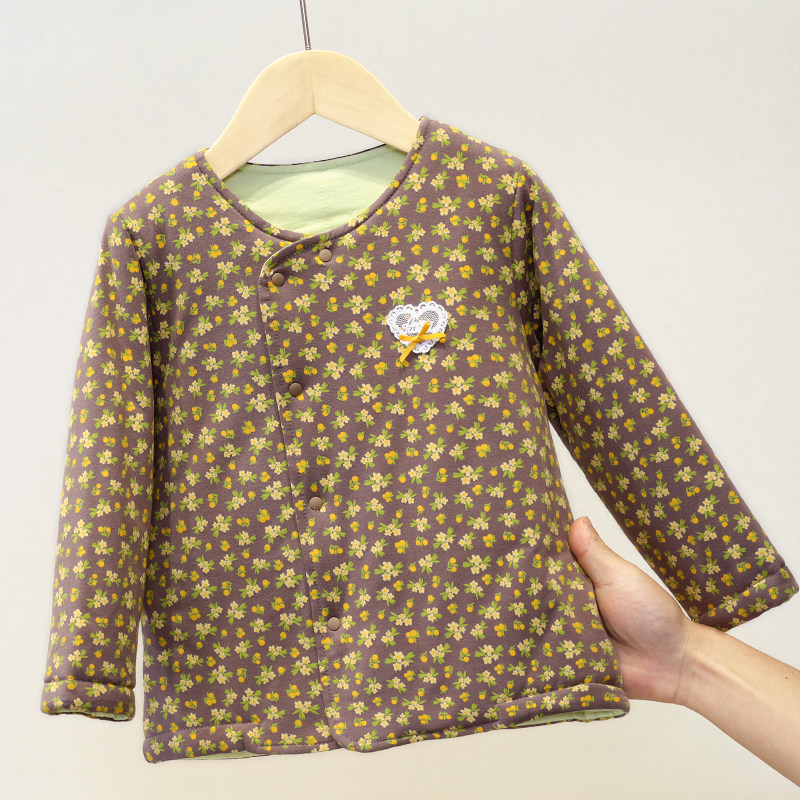 宝宝夹棉上衣秋冬季婴儿保暖衣儿童内衣秋衣女棉衣中大童内穿加厚,淘宝优惠券,粉丝福利购,淘宝优惠卷