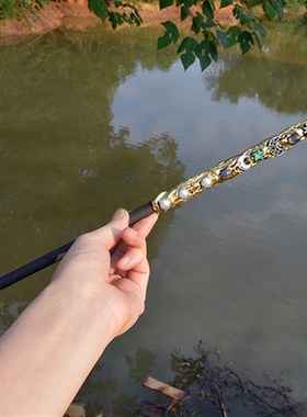 紫水晶柱双头水晶方糖权杖紫水晶元素仙女棒道具天使翅膀配件礼物