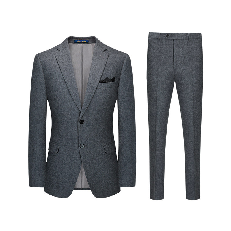【澳嘉】高端纯羊毛西装男商务正装新郎结婚礼服灰色男士西服套装,淘宝优惠券,粉丝福利购,淘宝优惠卷