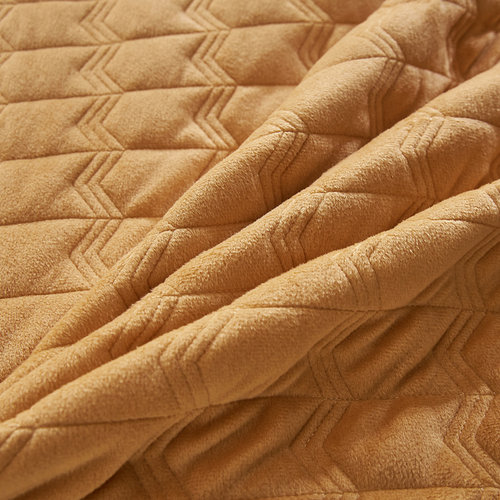 床上保暖加厚水晶绒全夹棉床裙式四件套珊瑚绒防滑床罩套毛绒被套 - 图2