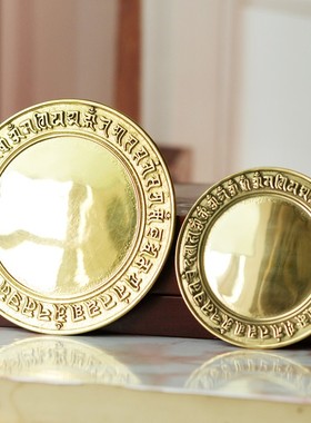 纯铜照妖镜镇宅准提镜门口挂件结婚镜