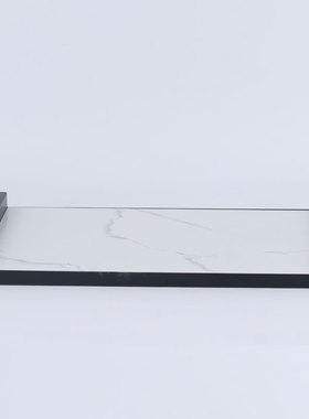 新中式金属托盘架子摆件客厅电视柜博古架几何铁艺底座置物架摆设