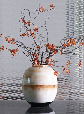 新中式陶瓷渐变花瓶软装家居设计样板房间别墅客厅书房玄关摆件