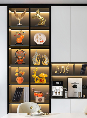 轻奢红酒架摆件酒柜装饰品现代简约F客厅玄关电视柜家居工艺礼品