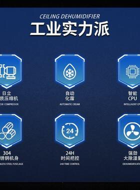 不锈钢大功率防腐商用地下室仓库泳池车间大型抽湿机工业源头工厂