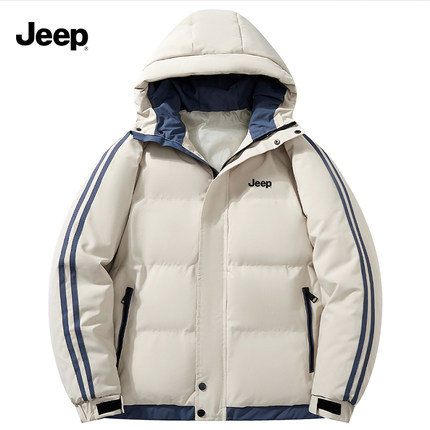 Jeep吉普羽绒棉服男女秋冬季新款加厚保暖立领面包服外套休闲棉袄