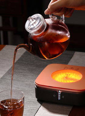 德茗堂电陶炉煮茶炉猫眼二代智能静音铁壶银壶陶壶煮茶器电炉