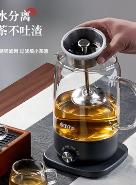 茶皇子黑茶煮茶器新款家用煮茶壶蒸汽喷淋式煮茶炉办公室保温