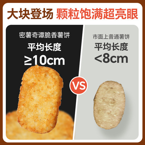 密薯奇谭香脆冷冻脆薯饼空气炸锅油炸早餐食材代餐原味土豆饼速食 - 图0