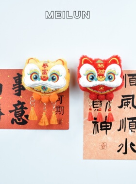 冰箱贴舞狮造型家居吉祥物磁性贴