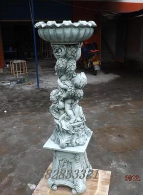 欧式时尚园林园艺家装立体雕塑天使花盆家居礼品摆设办公商务摆件