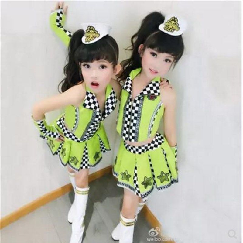 少儿啦啦操蓬蓬裙幼儿走秀服装儿童爵士舞演出服女童架子鼓表演服,淘宝优惠券,粉丝福利购,淘宝优惠卷
