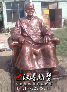 少数民族民俗风情雕塑蒙古摔跤少年人物铜雕大型园林景观雕塑订做