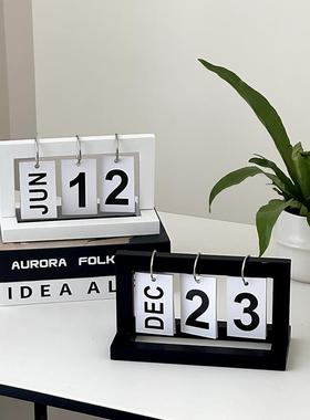 2025新款日历创意台历ins创意办公书房桌面装饰品小摆件道具摆设