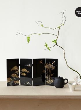 Moreover闲林隐逸桌面小屏风摆件古风新中式礼品乔迁文创生日礼物