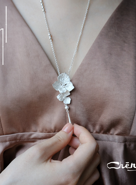 cheng 簇球双合项链原创设计925银项链仙女氛围感浪漫氛围感