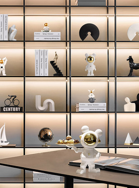 轻奢高档装饰摆件客厅酒柜书x柜样板间抽象艺术软装高级感家居饰