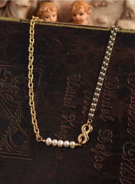 星河秋一雁,砧杵夜千家。小众设计高级感珍珠项链手链套装复古
