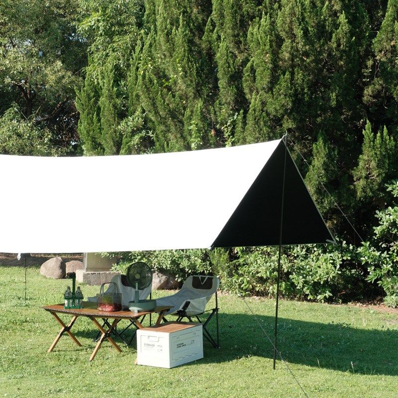 天幕帐篷户外黑胶天幕遮阳棚野营布便携防雨伞超轻加厚式防晒涂层,淘宝优惠券,粉丝福利购,淘宝优惠卷