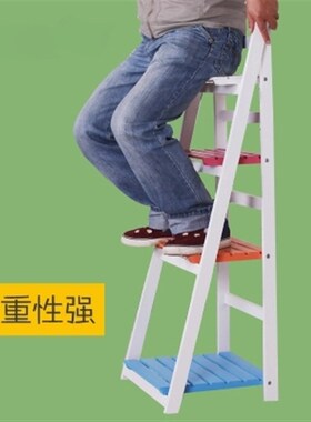 美式田园桌面木质三层花架多层花盆景架书架多肉花盆花架阶梯折叠