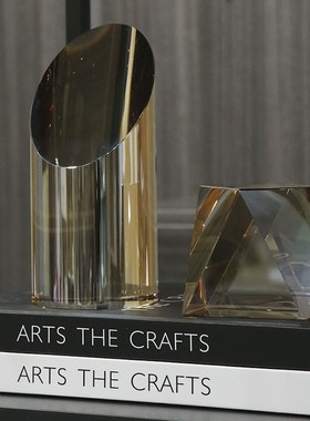 轻奢样板间客厅酒柜组合摆件售楼处水吧创意酒具酒杯搭配装饰品