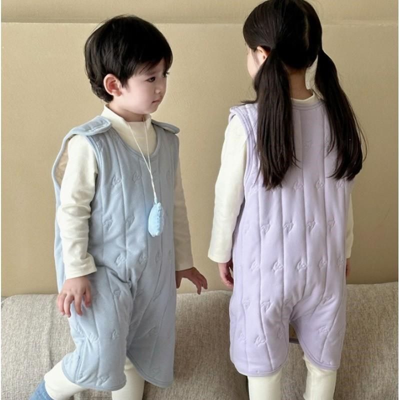 宝宝薄夹棉背心睡袍儿童防踢被睡袋秋冬婴儿保暖羊毛蚕丝连体睡衣,淘宝优惠券,粉丝福利购,淘宝优惠卷